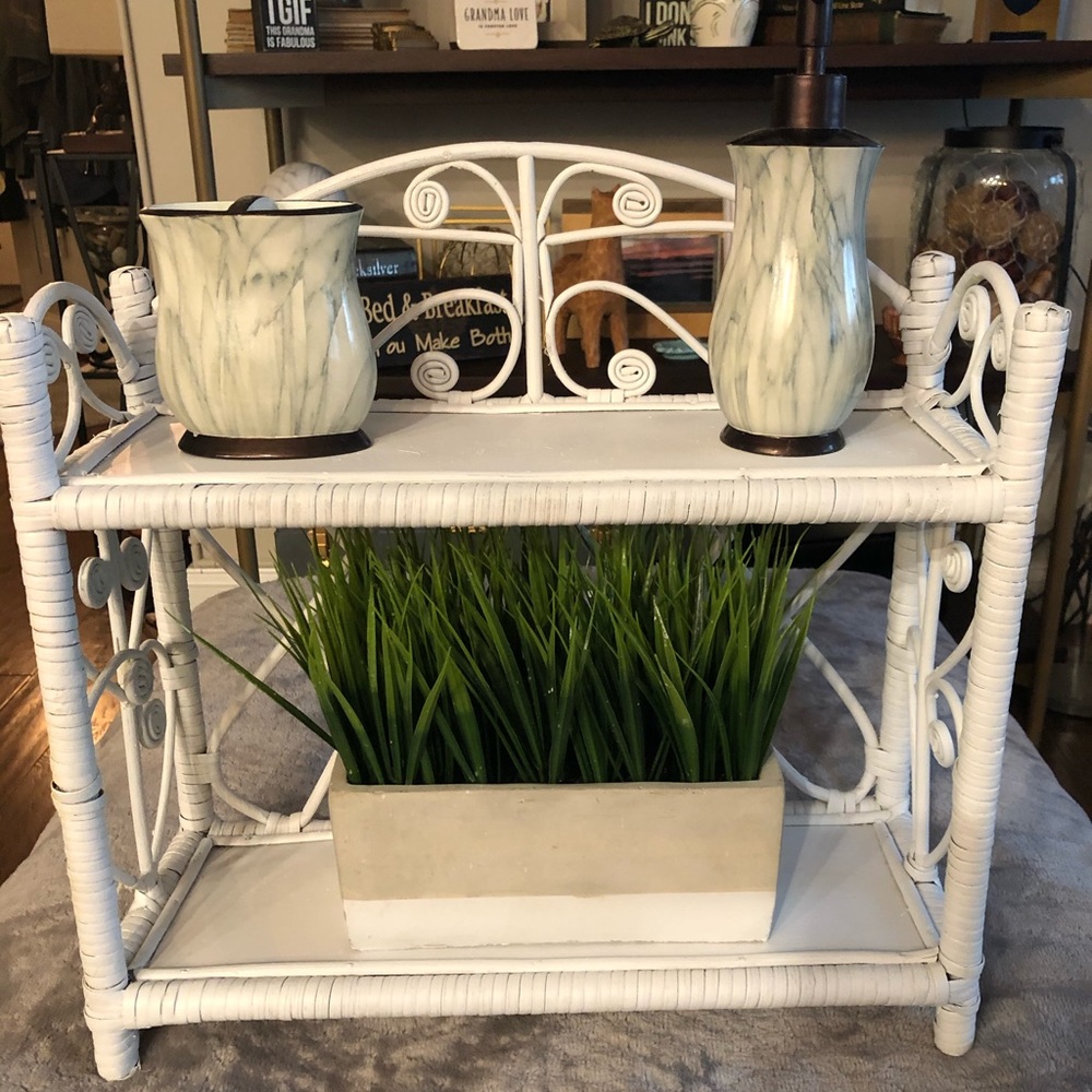Cute wicker shelf